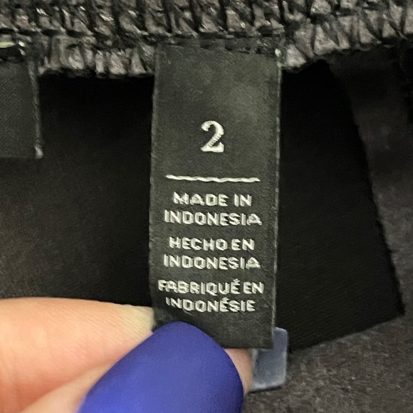 White House Black Market Grey Runway Vegan Suede Leggings sz 2 - Picture 7 of 12